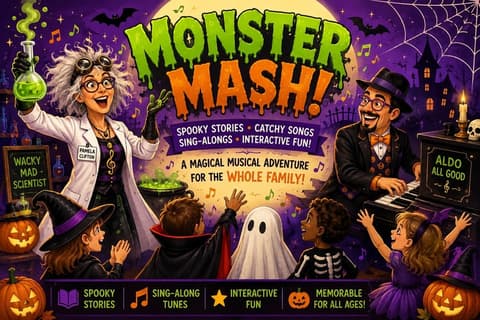 Kids' Matinee: The Monster Mash, a musical Halloween interactive experience